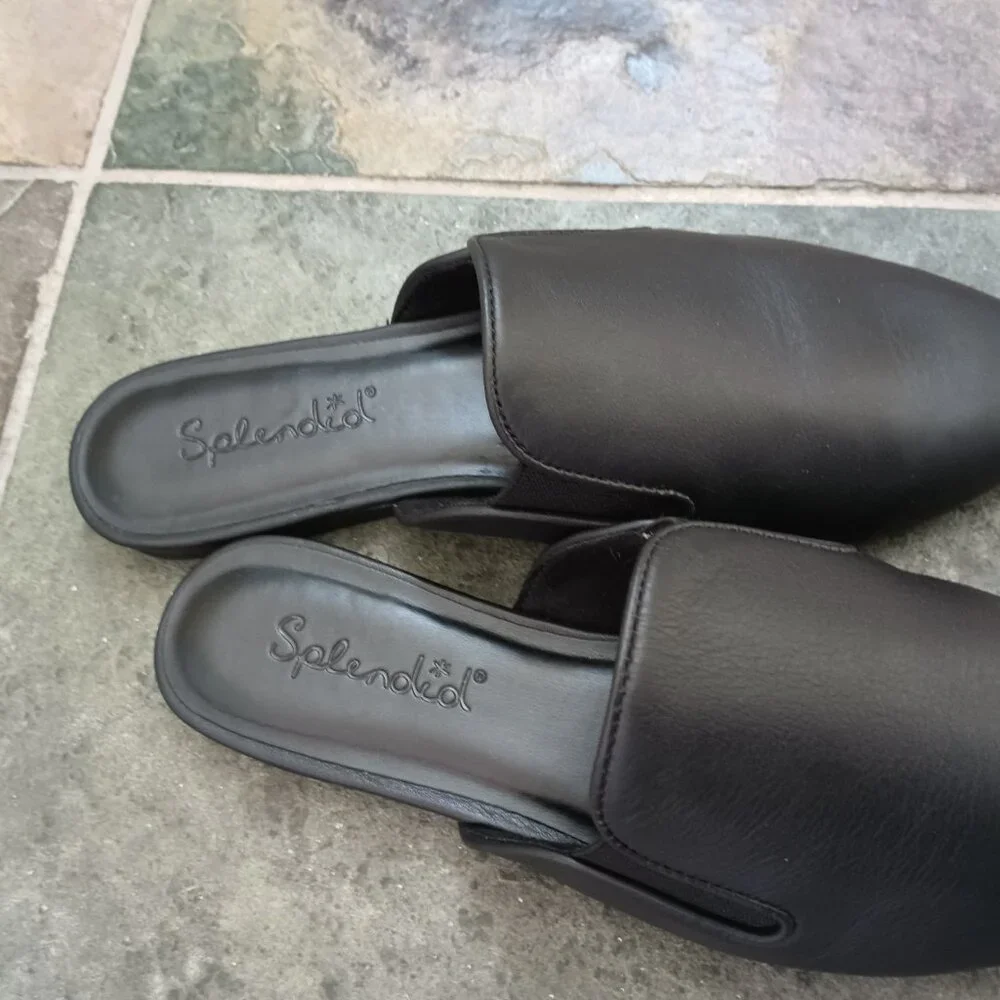 Splendid Black Leather Mule - Picture 4 of 9